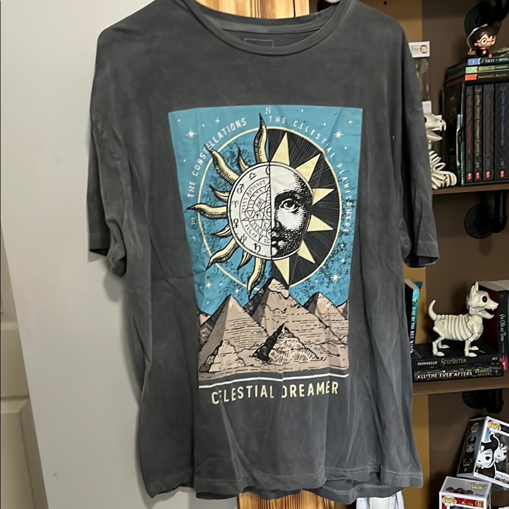 Full Tilt Blue and Gray Graphic Tee